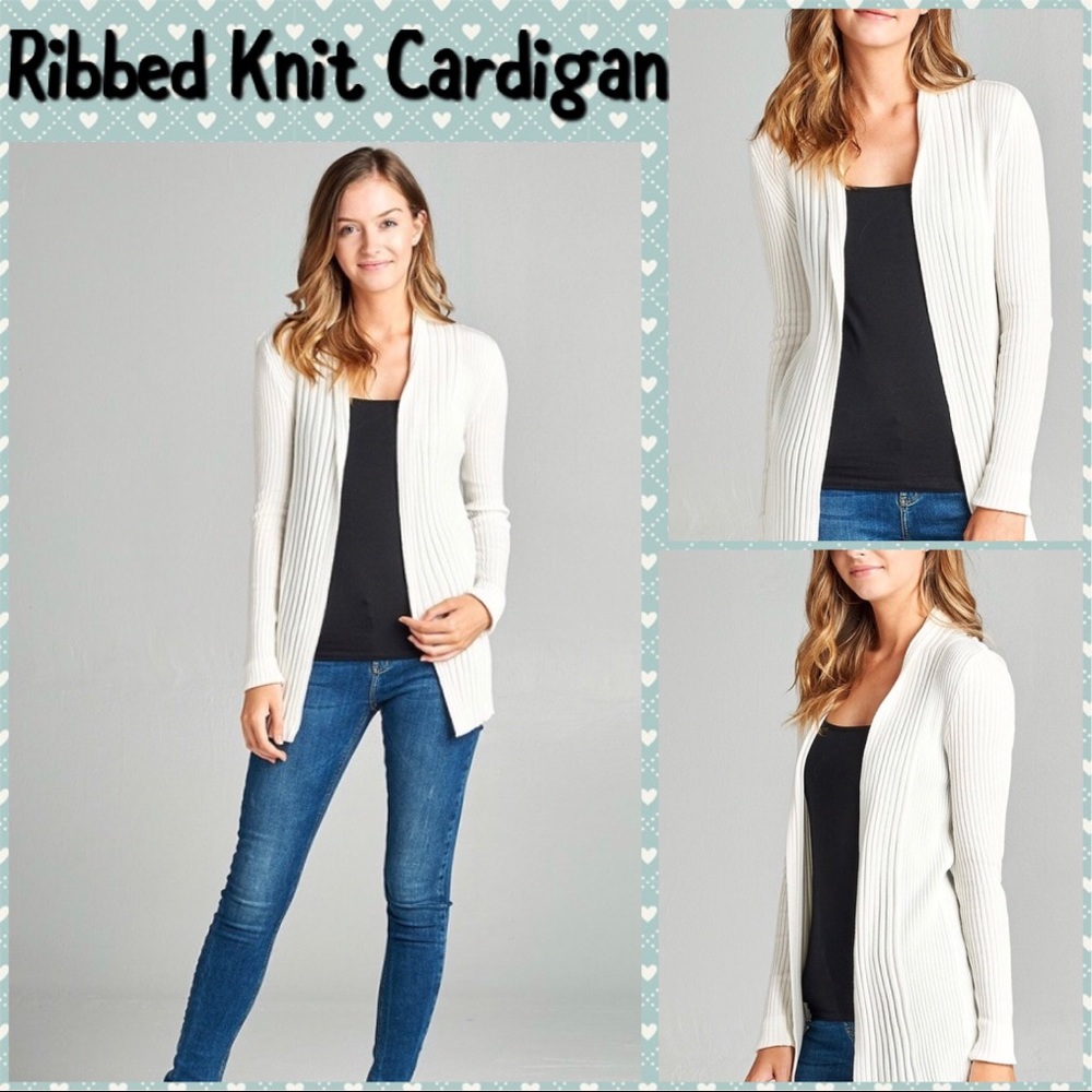 Ribbed Knit Cardigan